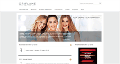 Desktop Screenshot of corporate.oriflame.com