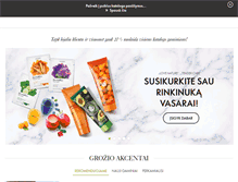 Tablet Screenshot of lt.oriflame.com
